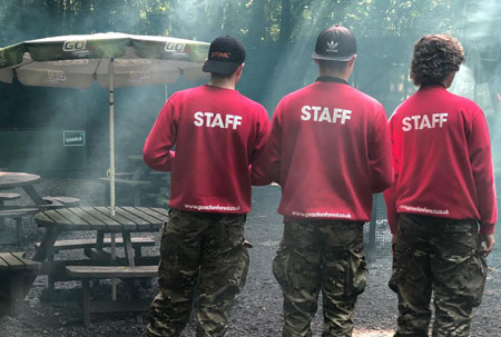 Laser tag staff team building activity